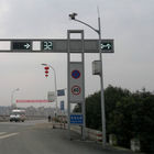 道交差の熱いすくいの交通標識が付いている電流を通された信号ポーランド人