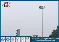 円錐高いマストの街灯柱Q345 ISO9001の熱いすくい電流を通された街灯柱